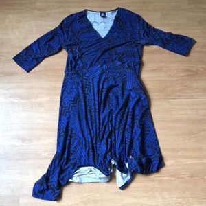 Blue, and black Agnes and Dora XL curie dress